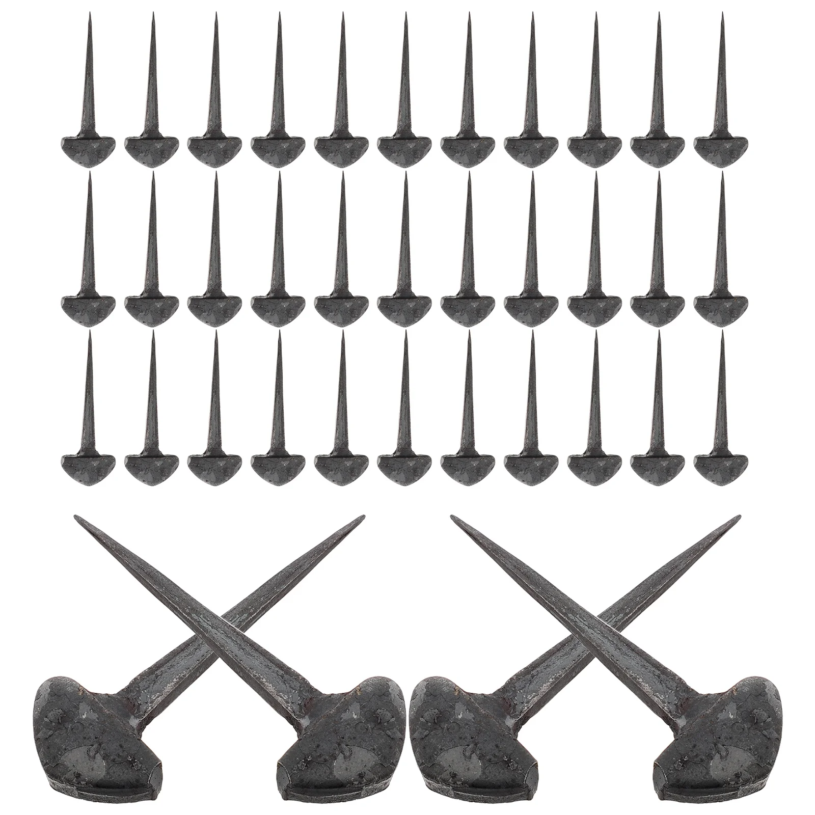 

50 Pcs Equestrian Hoof Nails Horse Fixators Horseshoe Training Kit for Care Sports Replaceable Stakes