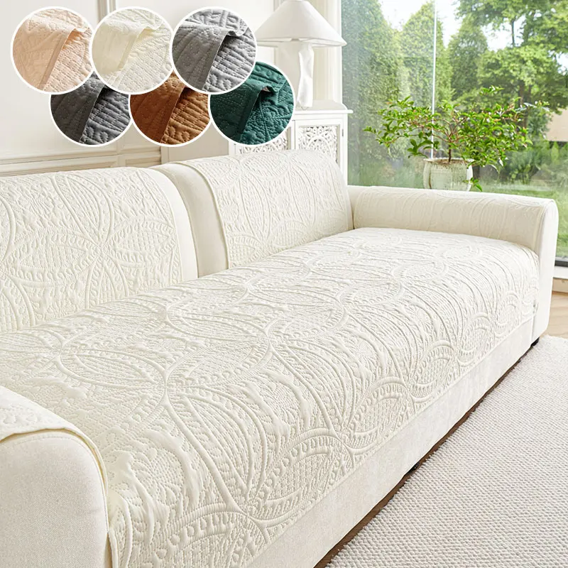 1PC-Sofa cushion all inclusive 2025 new European cream style sofa cushion all season universal anti slip