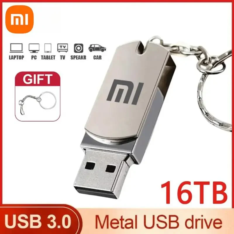 

Xiaomi U Disk USB Flash Drives 16TB 8TB USB3.0 Interface 4TB 2TB Mobile Phone Computer Mutual Transmission Portable USB Memory