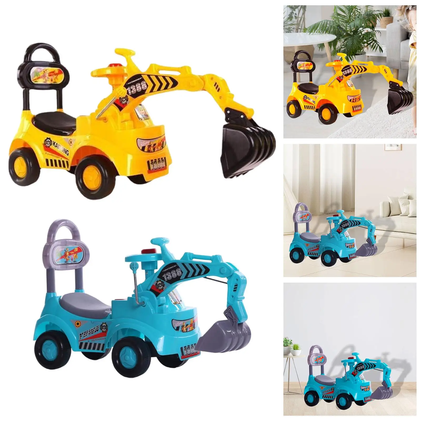 

Construction Vehicles Toy Engineering Truck Birthday Gift Realistic Party