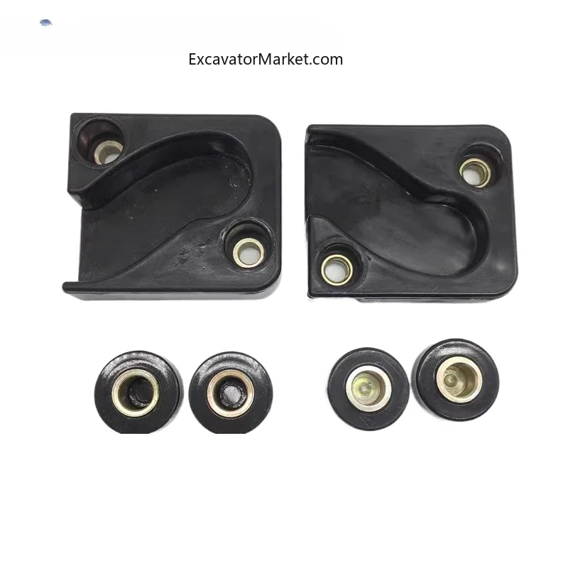 Excavator Accessories Longgong LG60/65/80/85/6225 front glass pulley slide rail seat  complete set