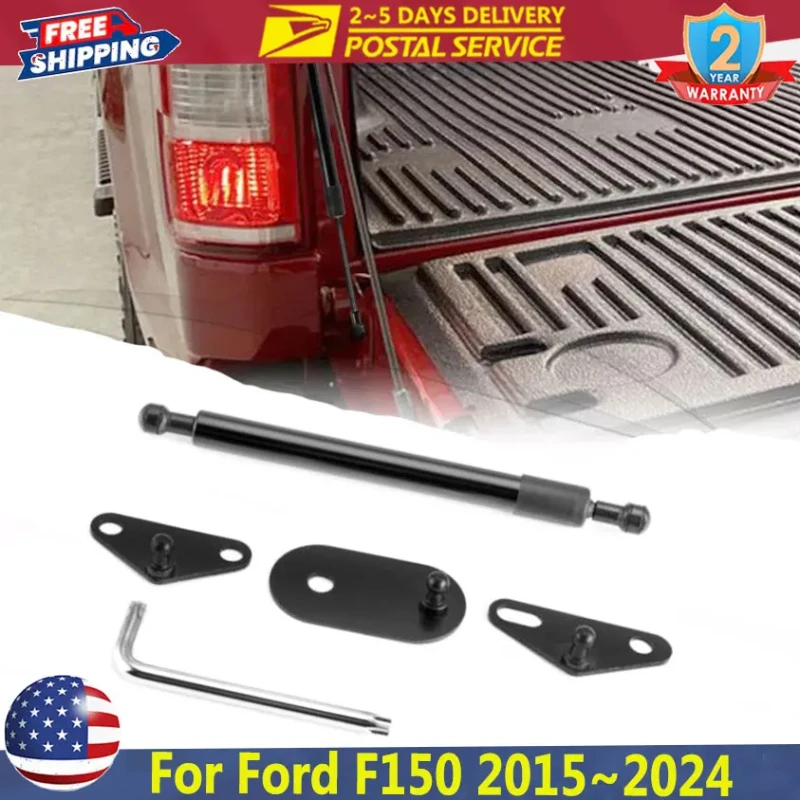 

Задние стойки багажника автомобиля, демпфер задней двери для Ford 2015 ~ 2024 F150 F250 F350, амортизатор задней двери, защита от ржавчины