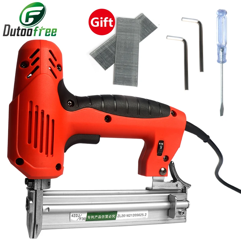 18 Gauge 2 In 1 Electric Brad Nailer 220V Electric Power Tools For Woodworking Hand Tool Stapler Electric Staples Gun With Nail