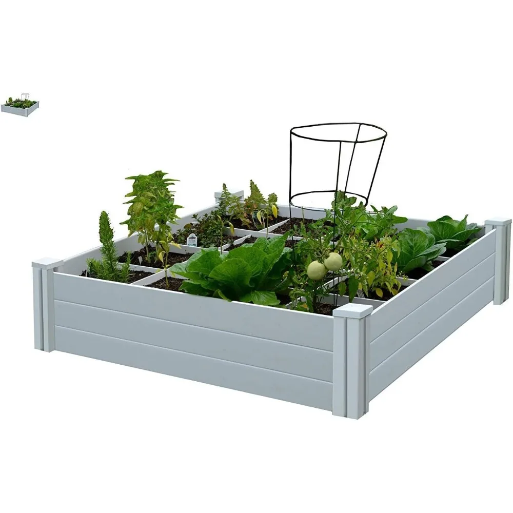 Vita Gardens 4x4 Garden Bed with Grow Grid, Packaging May Vary Adornos Para Plantas En Macetas