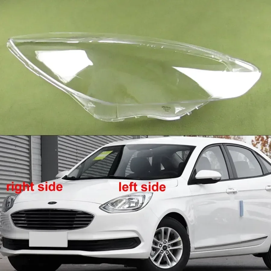 For Ford Escort 2019 2020 Halogen Headlight Shell Headlamp Transparent Lampshade Cover Plexiglass Replace Original Lens