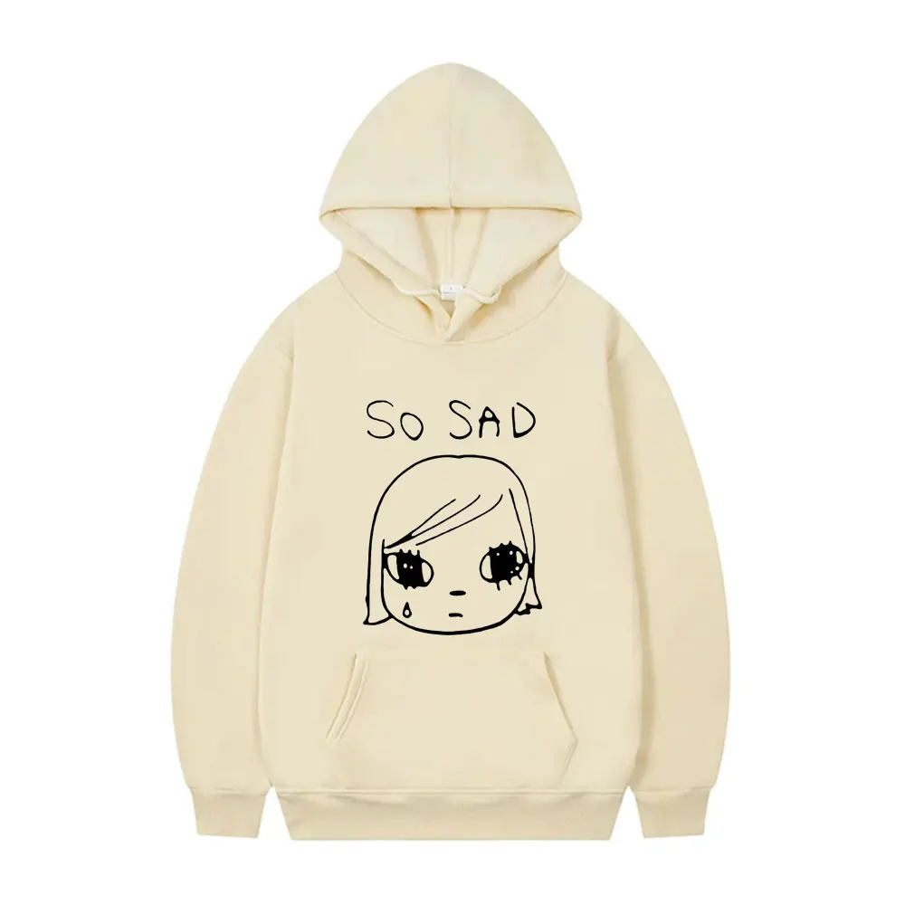 

Yoshitomo Nara So Sad Funny Graphic Hoodie Men Women Casual Vintage Pullover Hoodies Unisex Y2k Art Aesthetic Hooded Sweatshirt