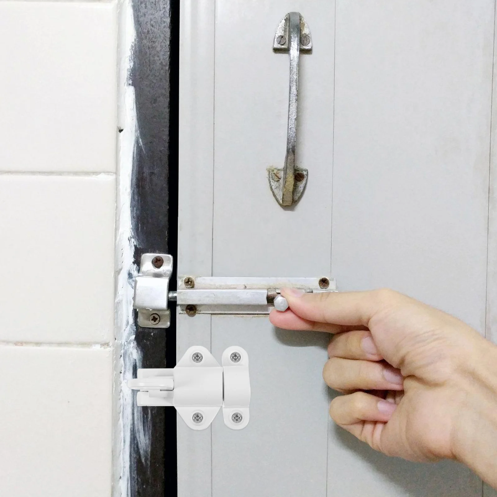 ประตูและหน้าต่างสลักเลื่อนล็อคระดับ Bolt Barrel Double Latches Security Flush Necked