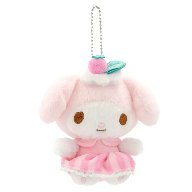 อะนิเมะการ์ตูน My Melody Cinnamoroll Kuromi Pochacco Hangyodon Good Mood Series ตุ๊กตาตุ๊กตาตุ๊กตาของเล่นจี้น่ารัก Plushie พวงกุญแจ 10 ซม.