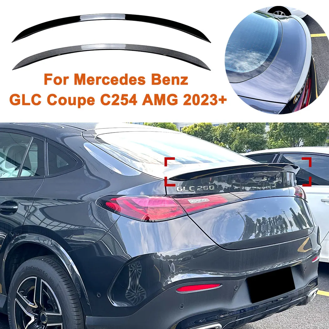 

Car Top Rear Tail Wing Roof Trunk Spoiler Fixed Wind Wing For Mercedes Benz GLC Coupe C254 AMG 2023+ Body Guard Decoration Cover