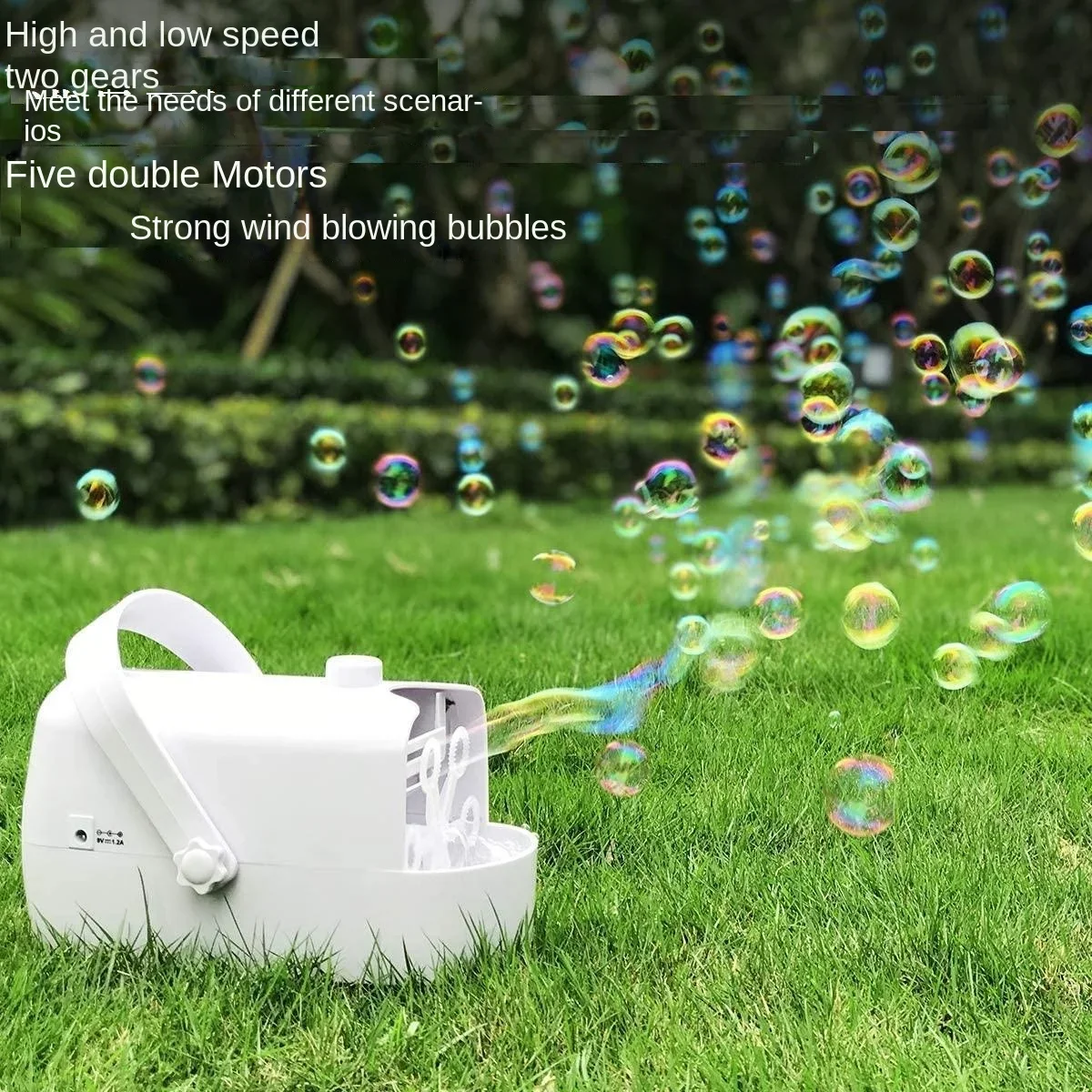 220V Power Supply Or Use a Battery Stage Wedding Outdoor Mute Automatic Children's Toys Bubble Machine