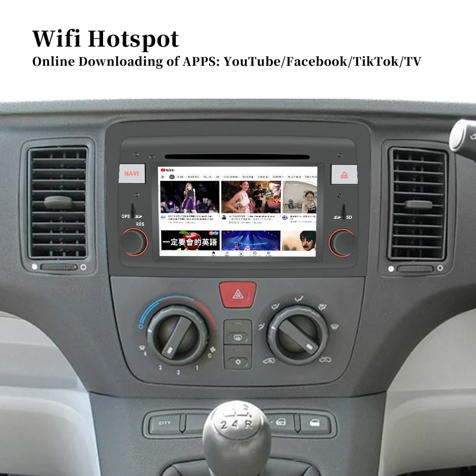 Carplay Radio for Fiat Idea Lancia Musa 2003-2008 2 Din Android Car Stereo Multimedia Player Head Unit Autoradio GPS Navigation