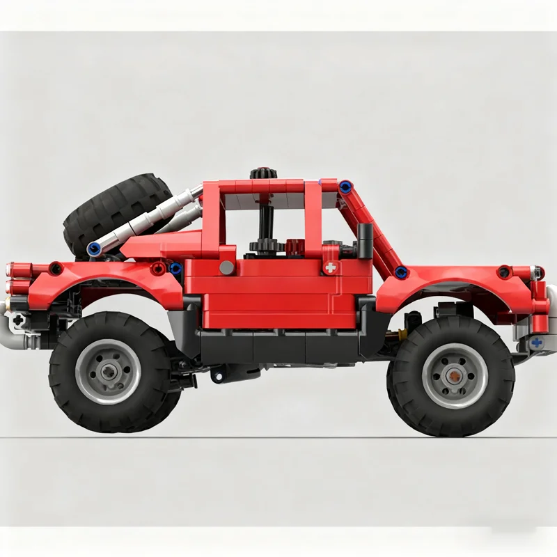 586pcs MOC Forded Ranger Prerunner HANDLEIDING Technisch Model Bouwstenen Bouw Baksteen Speelgoed Kerstcadeau Verjaardag
