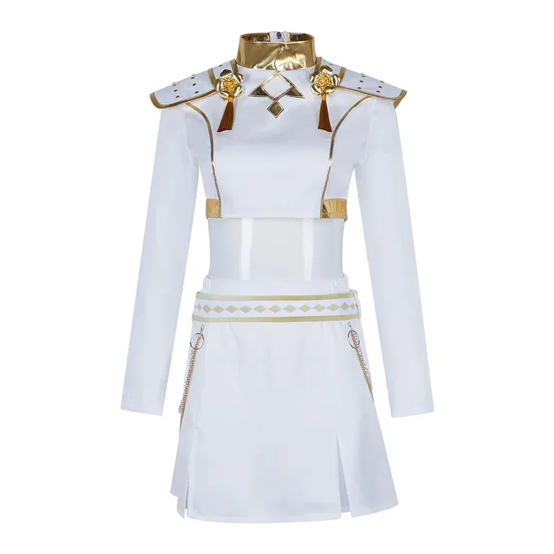 Huntrix Kpop Demon Hunters Mira Rumi Zoey Косплей Костюм Парик Золотая Сценическая Униформа Детская Женская Ролевая Игра на Хэллоуин