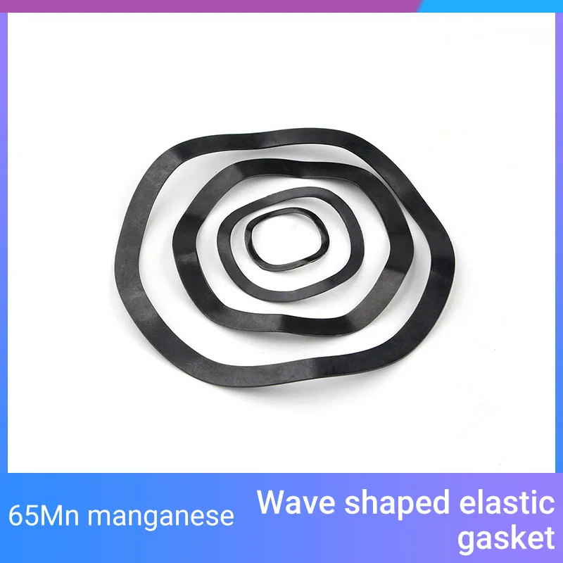 50-200Pcs Wave Washer Spring Washer M3 M4 M5 M6 M8 M10 M12 M14 M16 M19 M21 M24 M27-M30 Three Wave Crest Wave Type Gasket