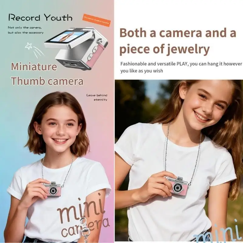 1080Pビデオ録画を備えた高解像度デジタルキーホルダーカメラ、昼夜使用のためのクリアな写真スマートフラッシュA2UB