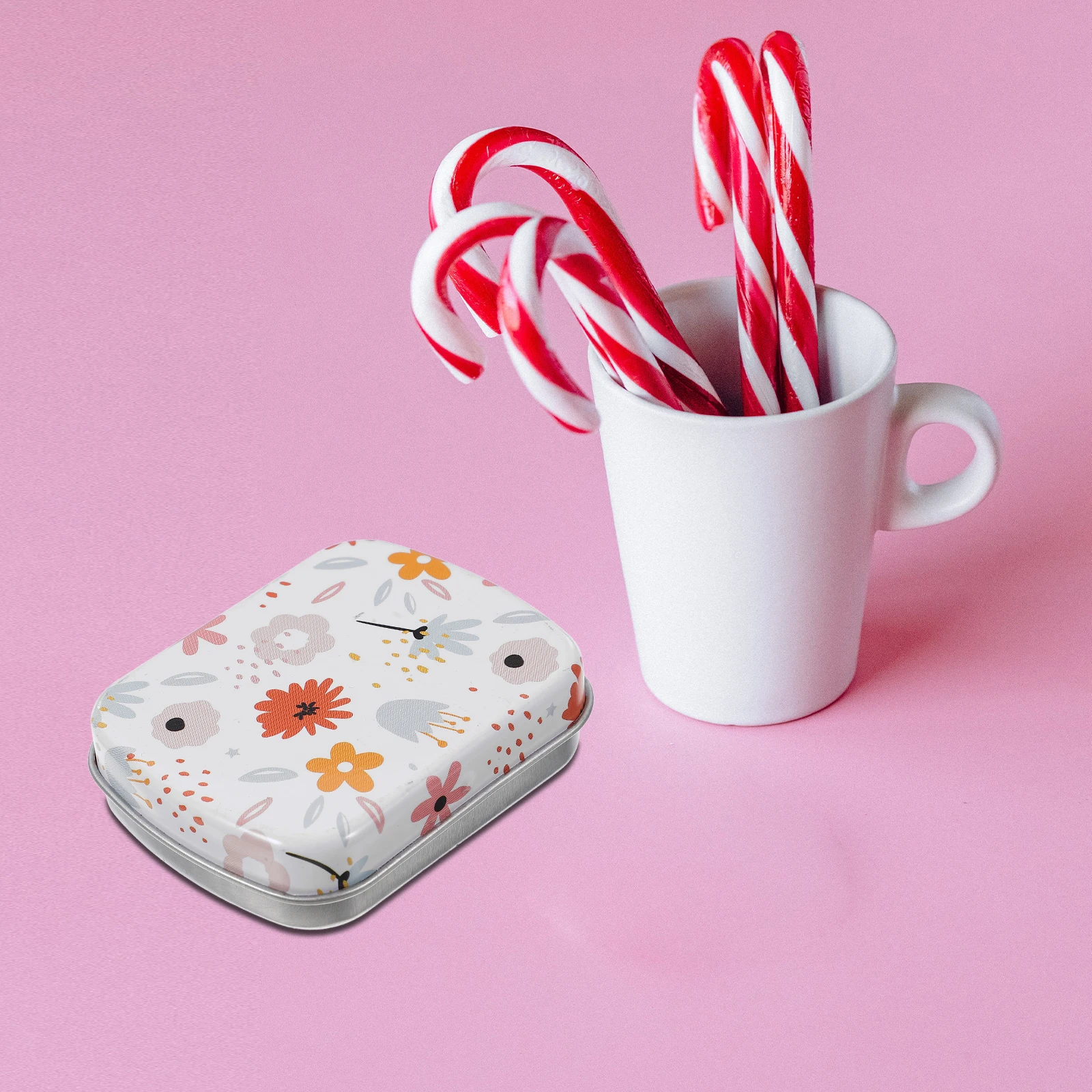 

6Pcs Storage Tin Box Compact Metal Boxes for Jewelry Organizer Portable Mini Organizer Tin Box Small Candy Boxes