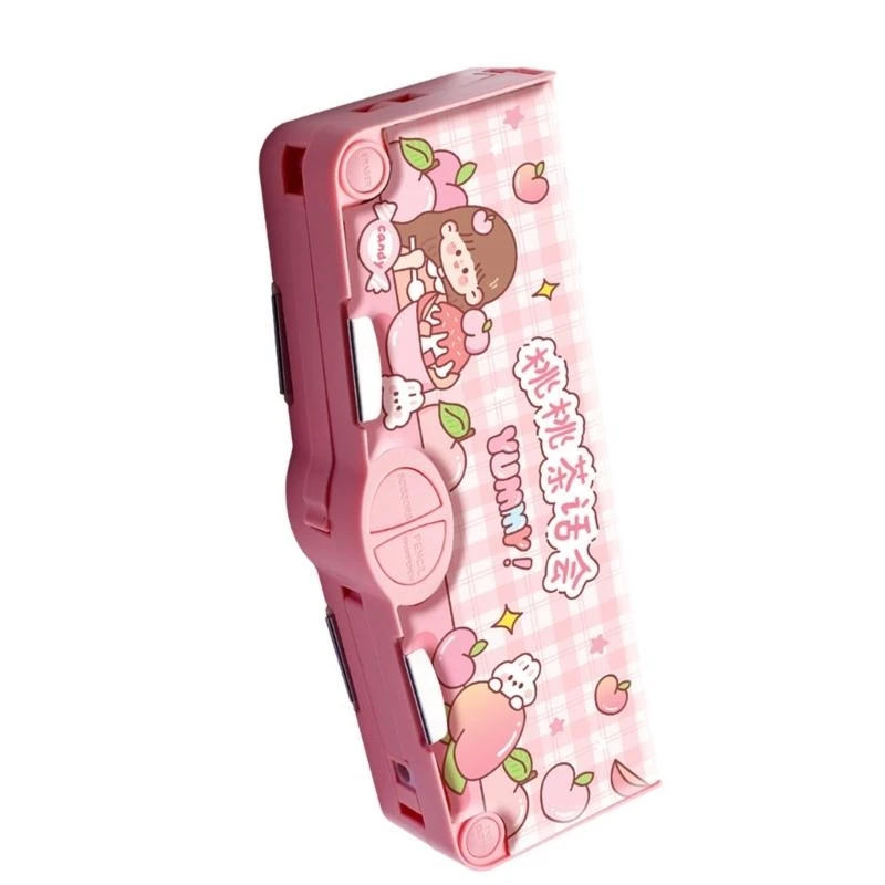 Caixa lápis multiuso com tesoura segurança apagador fita fita adesiva