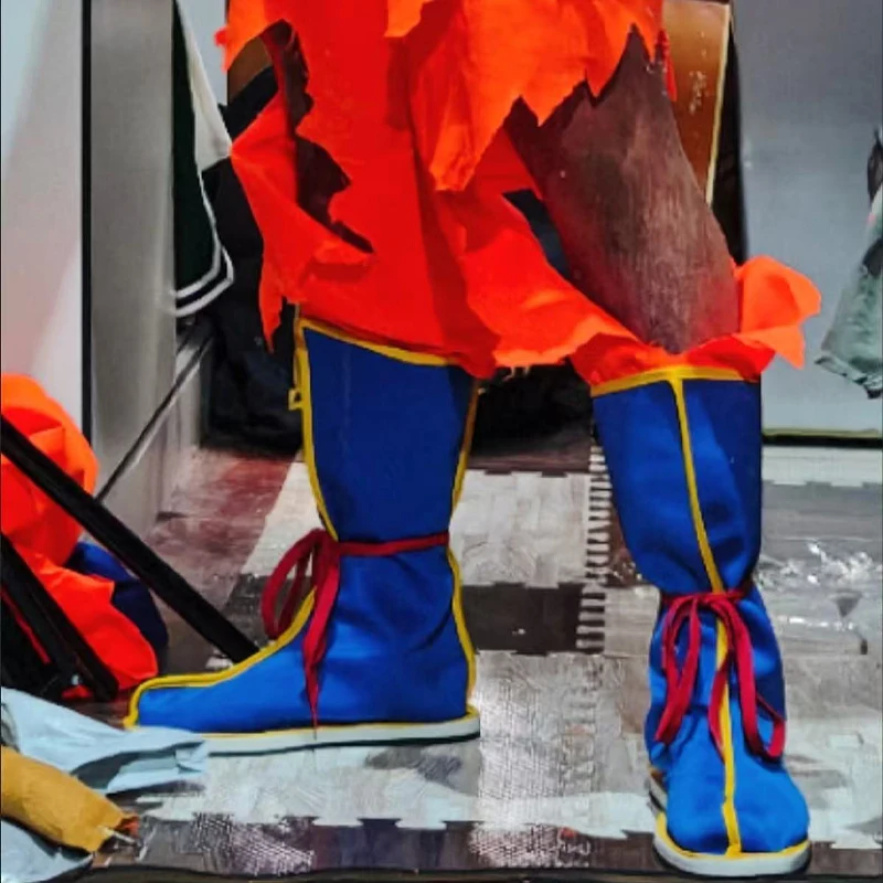 Anime Dragon Ball Goku Cosplay-Stiefel, weicher Stoff, Kostümschuhe, Halloween-Party, Verkleidungs-Requisiten, Anime-Fans, sammelbares Schuhwerk