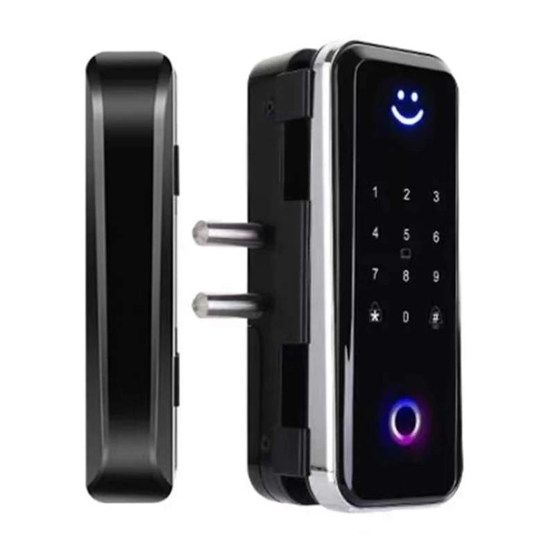 Smart Glass Lock TTlock Mobile Phone Remote Control Fingerprint Digital Password Key Card Smart Glass Door Lock