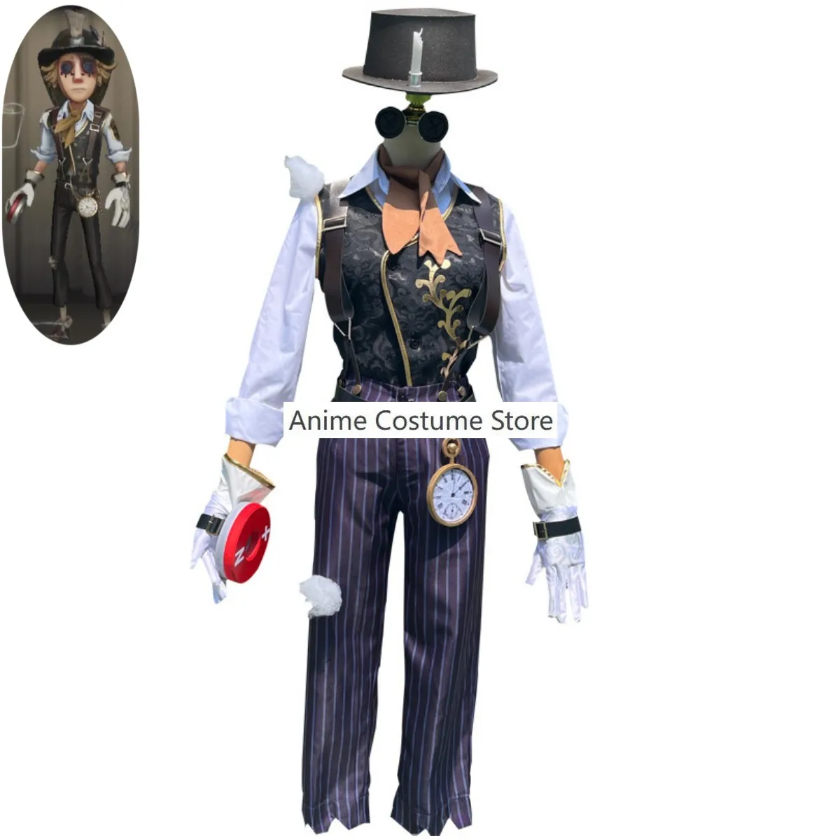 Game Identity ⅤNorton Prospector Campbell Cosplay Costume Skin Monster Manager Wig Uniform Full Set Man Woman Carnival Suit