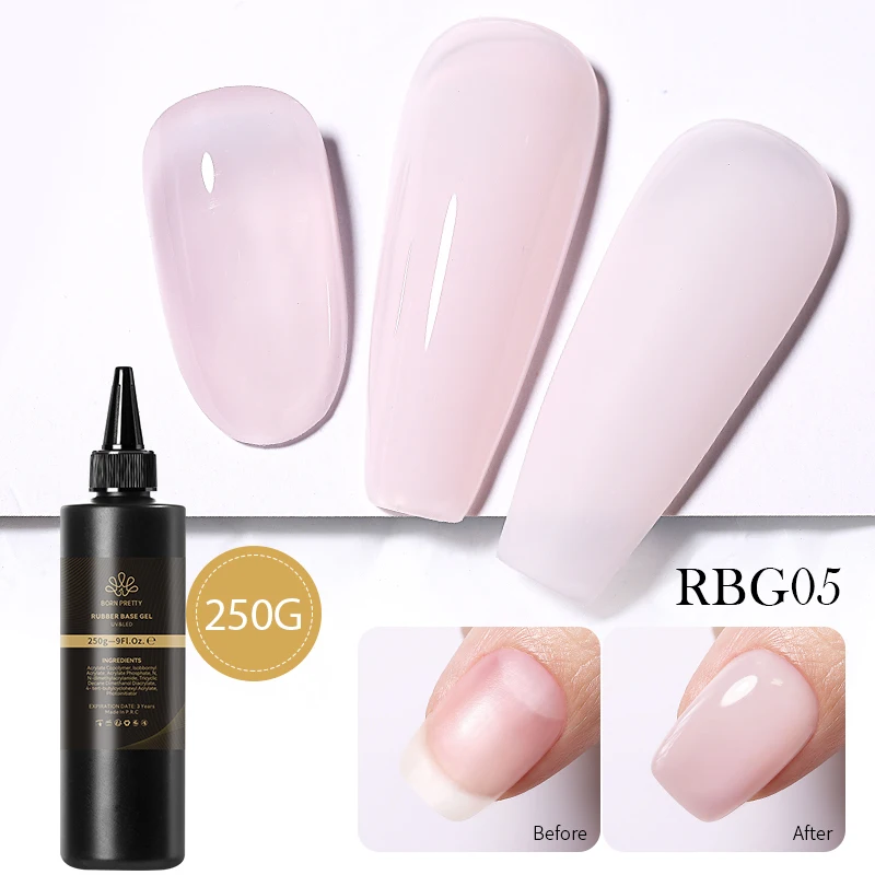 BORN PRETTY 250g Basisgel Super Top Coat Gel Nagellak Matte Top Coat Semi-permanente vernis Losweken UV LED Nagels Manicure