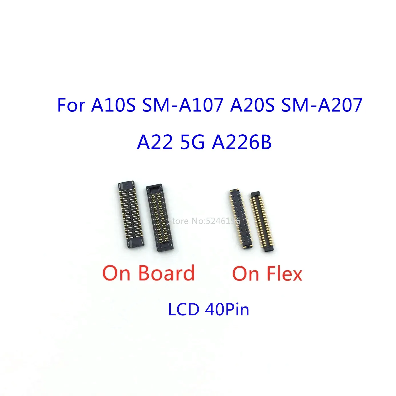 5-10pcs LCD Display Screen Flex FPC Connector 40Pin For Samsung Galaxy A10S SM-A107F A20S SM-A207F A22 5G SM-A226B Plug On Board