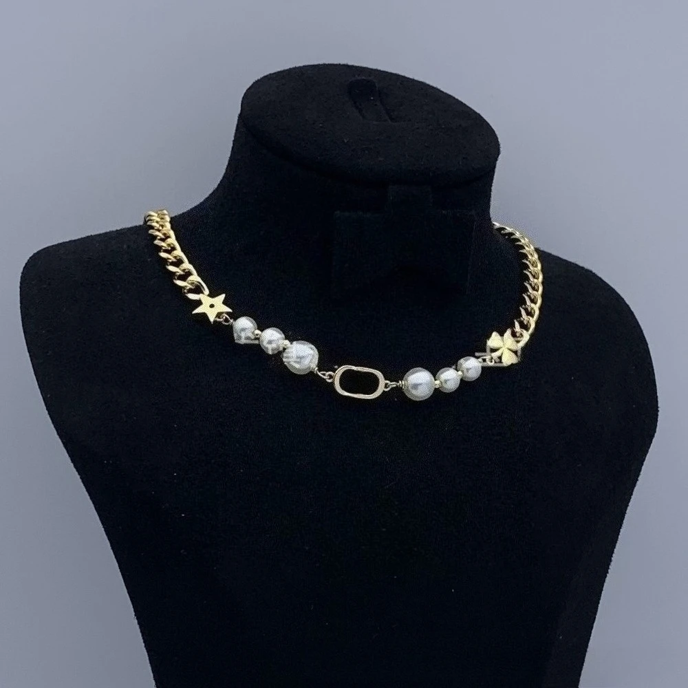 حار 2025 جديد Di اللؤلؤ قلادة قسط الرجعية قلادة مناسبة للهدايا اليومية تنوعا #1