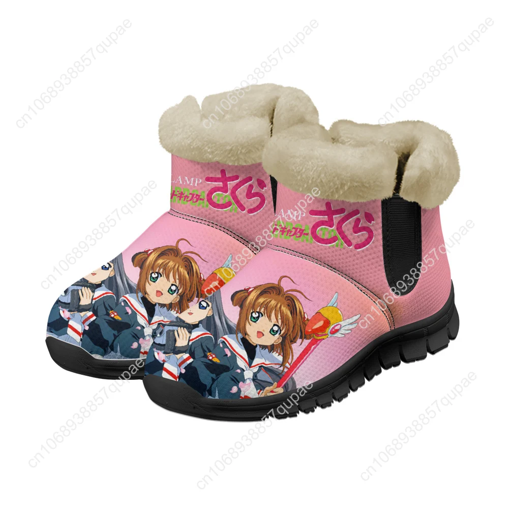 

Cardcaptor Sakura Snow Boots Chucky Cartoon Cute Men Women Teenager Warm Shoes Casual Snow Shoe Couple Sports Customized Boot