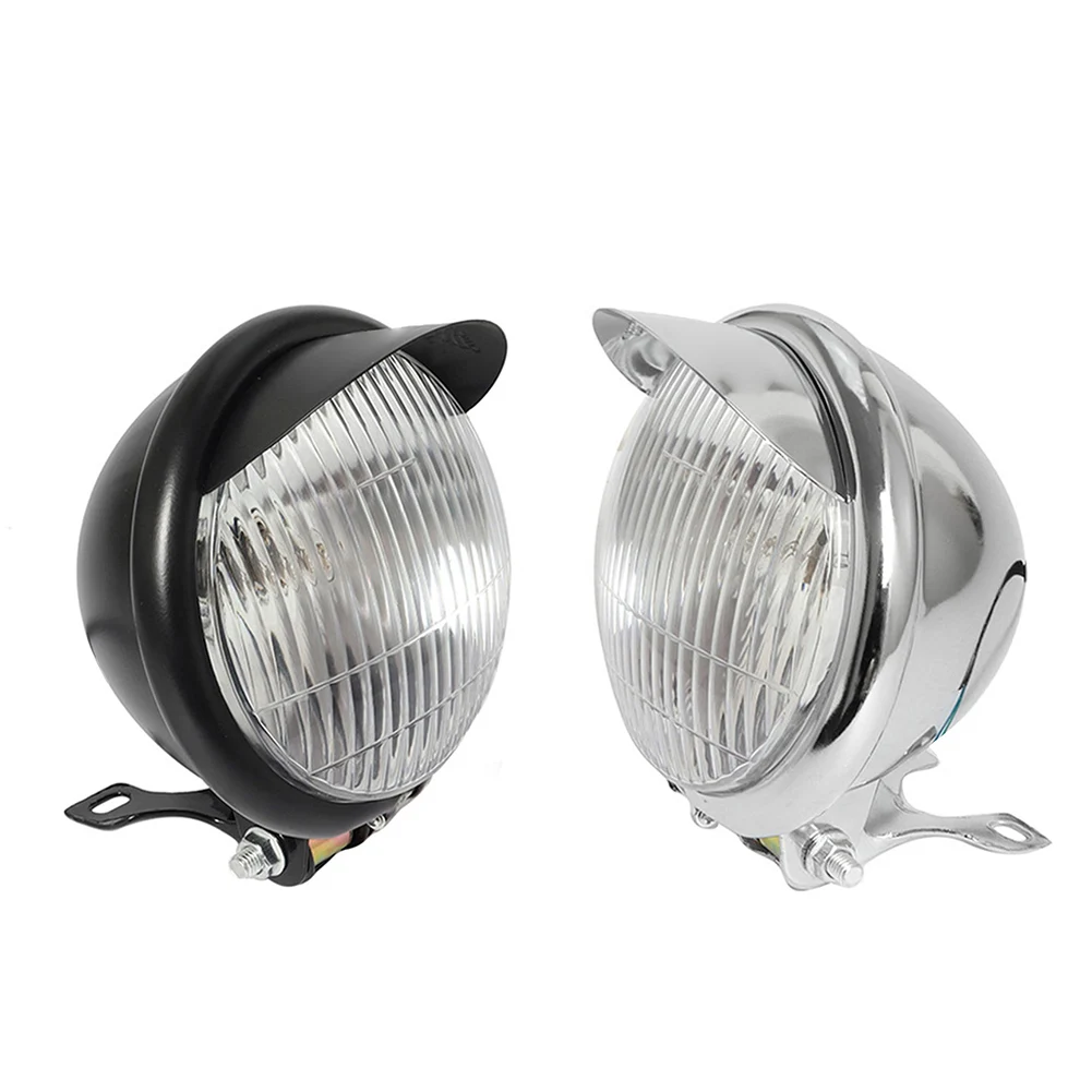 5'' Motorcycle Vintage Metal Front Headlight For Harley Davidson For Suzuki Honda Harley Cruise Chopper Touring