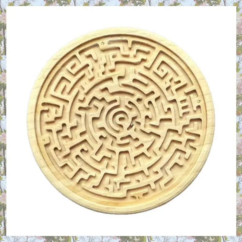 T84C-ไม้เกมกระดานเขาวงกตรอบเขาวงกตเขาวงกตเกมกระดานเขาวงกตปริศนาเกมตรรกะสําหรับเด็กวัยหัดเดินผู้ใหญ่