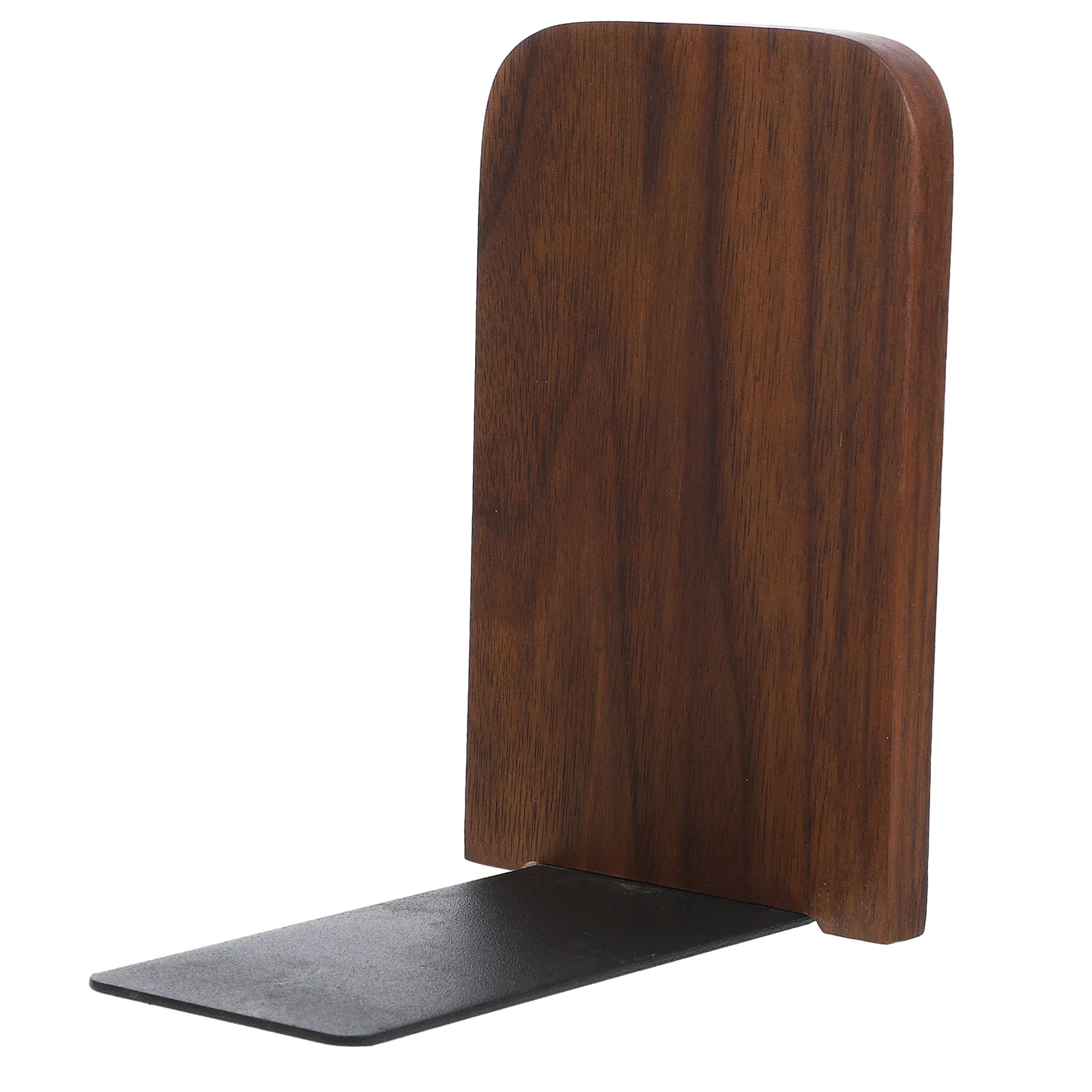 

Desk Bookends Multi-function Stands Study Office Decor Bookshelf File Organizer Iron Wood Crafted Bookshelves