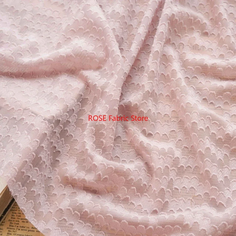 フラワージャカードシフォン生地ソフトエアリーチュール生地サマードレス、職業ドレス、ビーチドレス、カーテン用