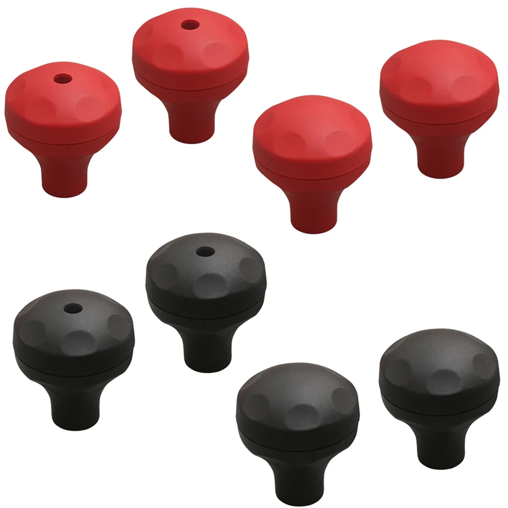 

2pcs/set Comfortable Ball Shaped Handle for M8 T shape Slot Clamp Set Red/Black Color