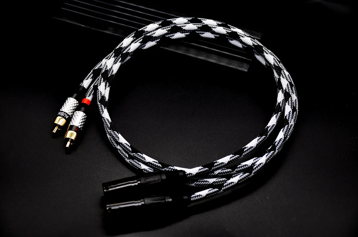 1Pair HIFI RCA To XLR CANARE Audio Cable RCA TO Male / Female XLR Cable  / 0.2m 0.3m 0.5m 1m 1.5m 2m 3m 5m / AUSIK AS026