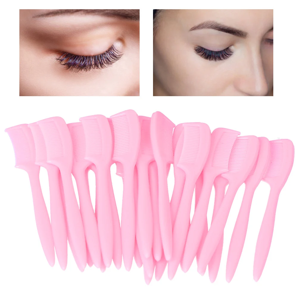 25pcs Eyelash Separator Comb Mini Eyebrow Comb Sets Cosmetic Tool For Eyelash Extension