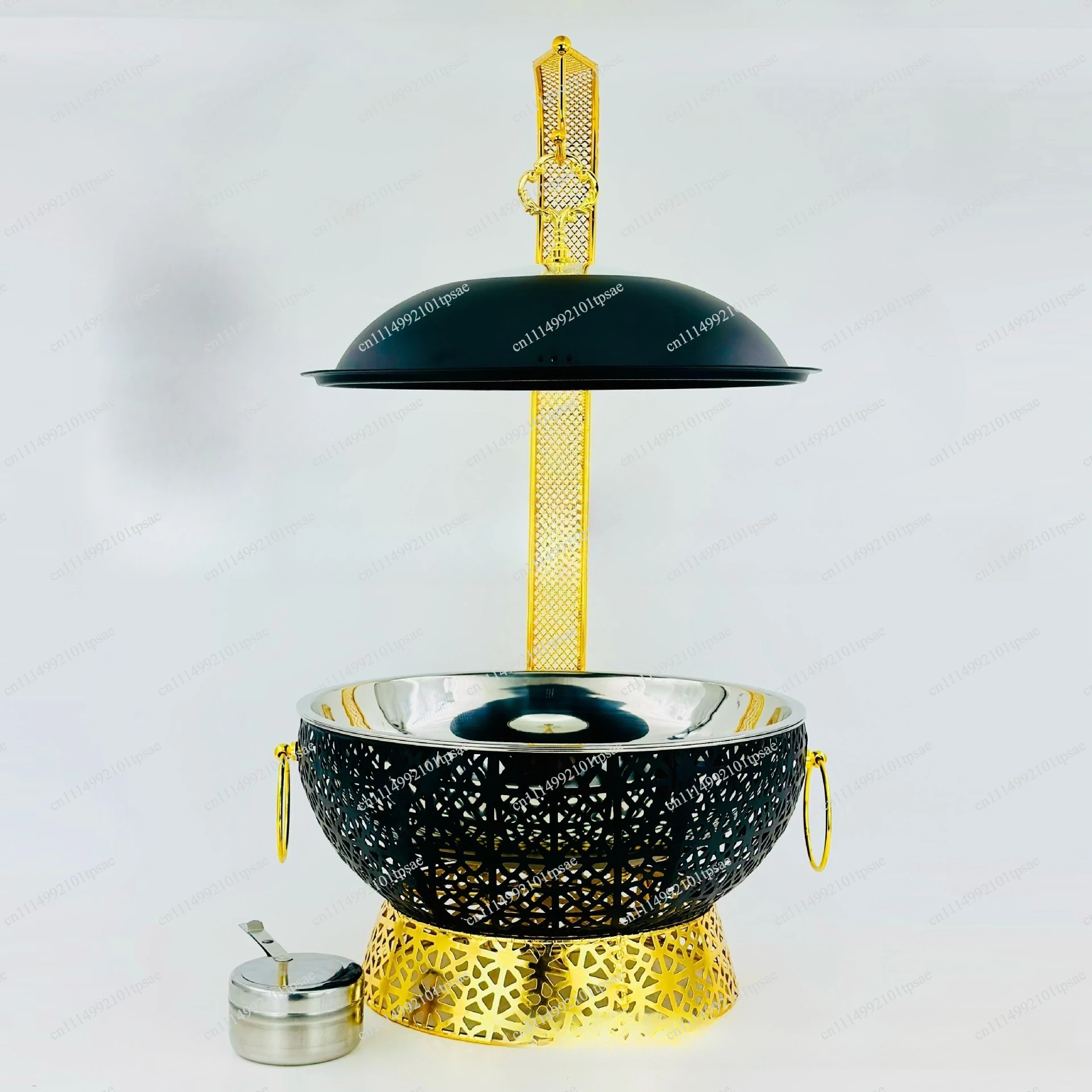 Buffet stove, luxury lace hotel restaurant lifting lid, warming stove