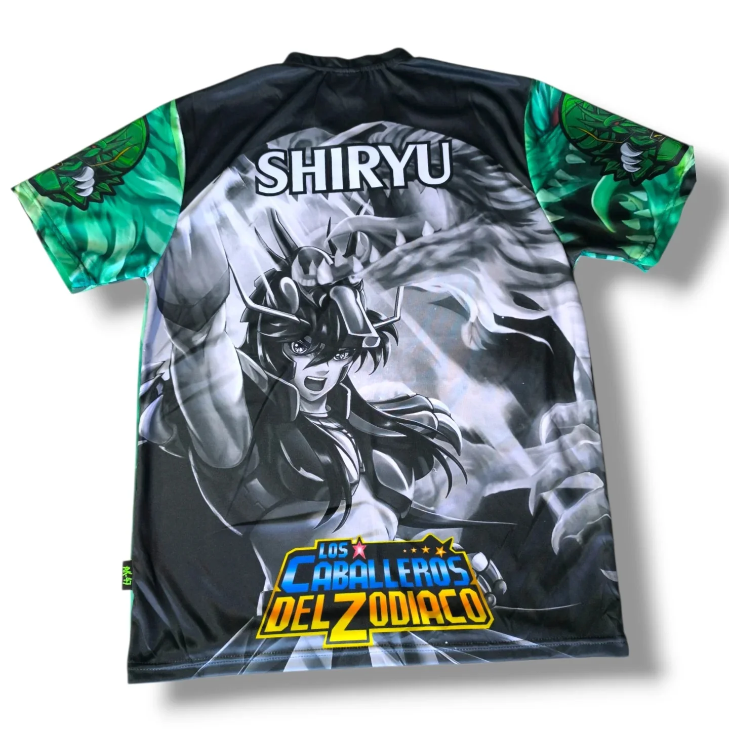 Nueva Camiseta de Hombre Dragon Shiryu de Saint Seiya (Los Caballeros Del Zodiaco) Anime, con Gráficos de Shiryu y Dragón, Cuello Redondo, para Fans