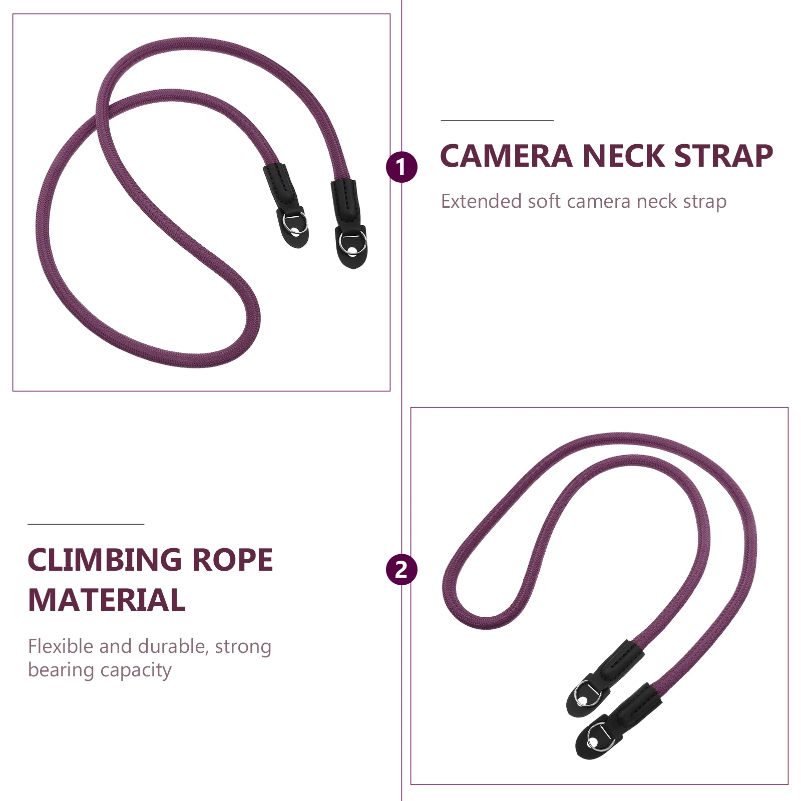 

Elastic Camera Shoulder Strap Neck Belt Safety Rope Microfiber Steel Reinforced Travel Mountaineering Camcorder Use