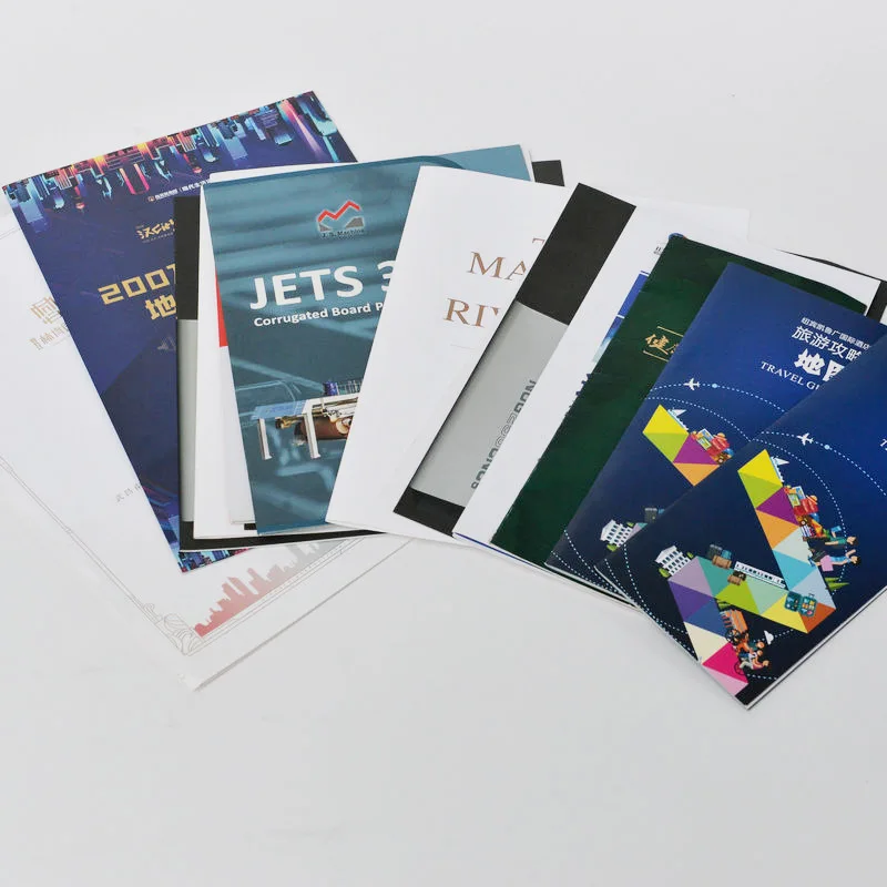 Custom Printed Service A6 Leaflet Booklet Glossy Cardboard Flyers 300g A5 Brochure Pamphlets Business Advertising Flyer