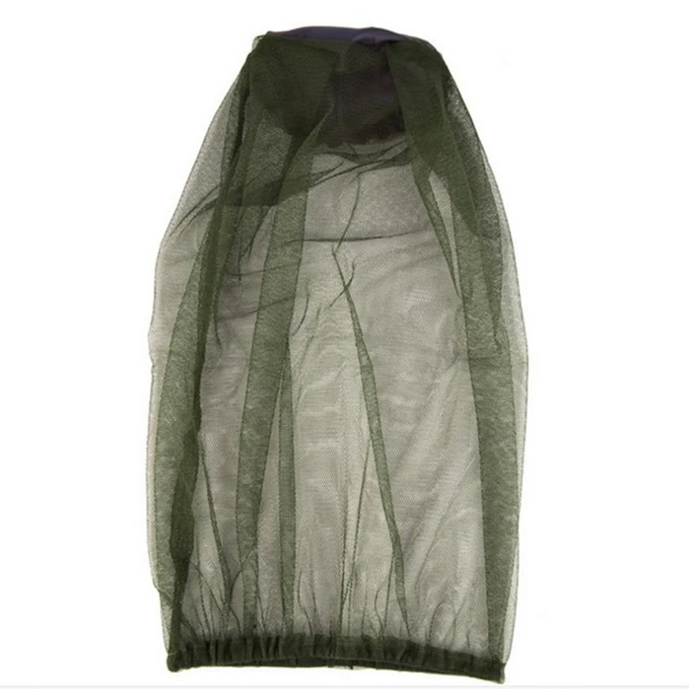 

8pcs Durable Outdoor Insect Protection Hat Lightweight Face Neck Netting Camping Hiking Fishing Boonie Hat (Army Green)