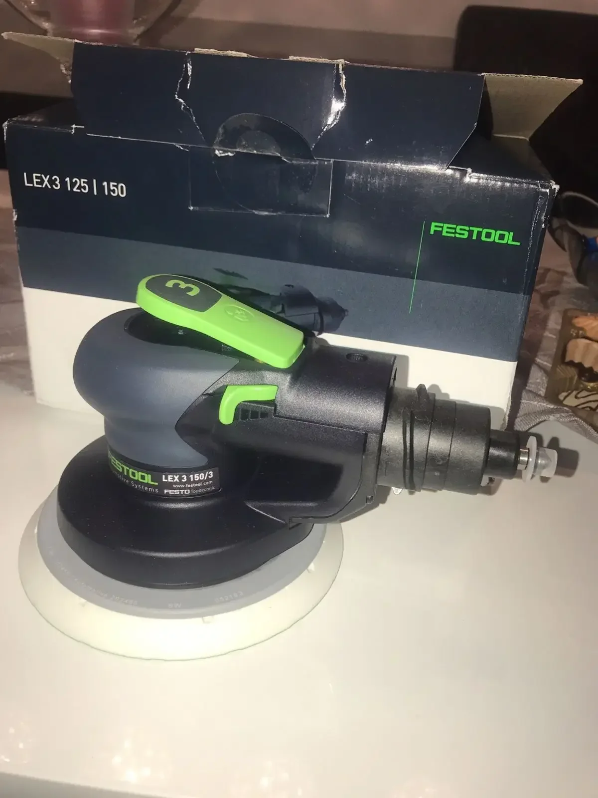 Lixadeira excêntrica pneumática de ar orbital comprimido polegadas Lixadeira industrial de ar de 3 polegadas