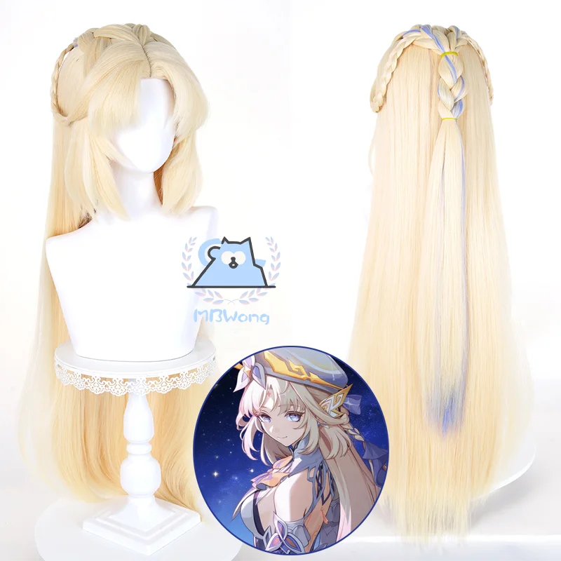 

Game Genshin Impact Nicole Reeyn Cosplay Wig Codename N Cosplay Golden Long Hair For Hallowmas Party Adult Women Men