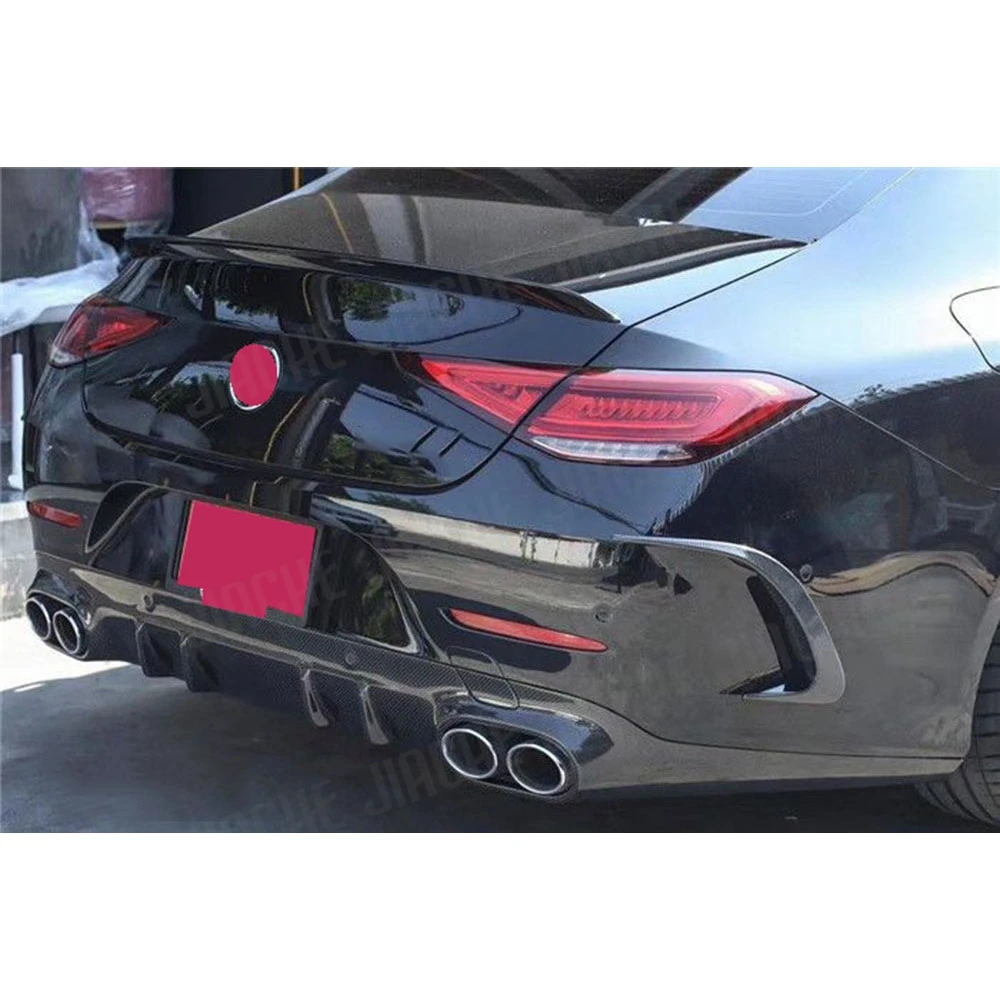 Carbon Fiber Rear Bumper Diffuser For Mercedes Benz CLS Class C257 CLS260 300 350 450 CLS53 AMG 2019 UP PP Rear Diffuser Tips