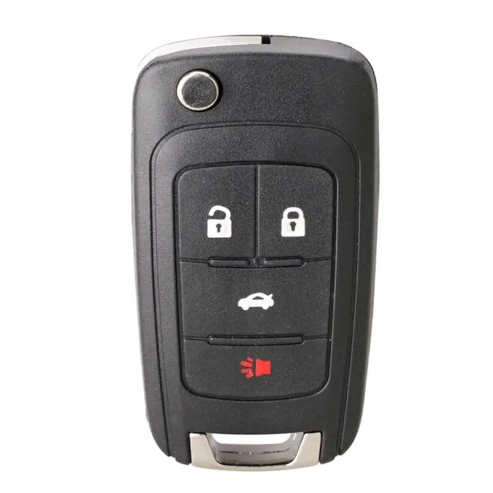 Key Shell Only for Chevy For Cruze 2010 through 2016 Remote Controls with 4 Button Layout and Standard Key Blank Fit