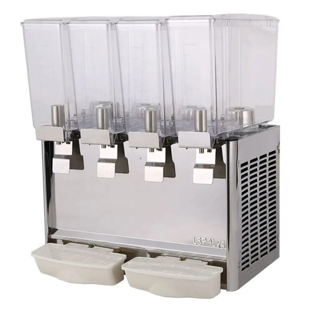 Commercial Cold Drink Juice Dispenser 4 Tank Drinking Juice Dispenser Juice Cooler for Drink Shop deposit view 4