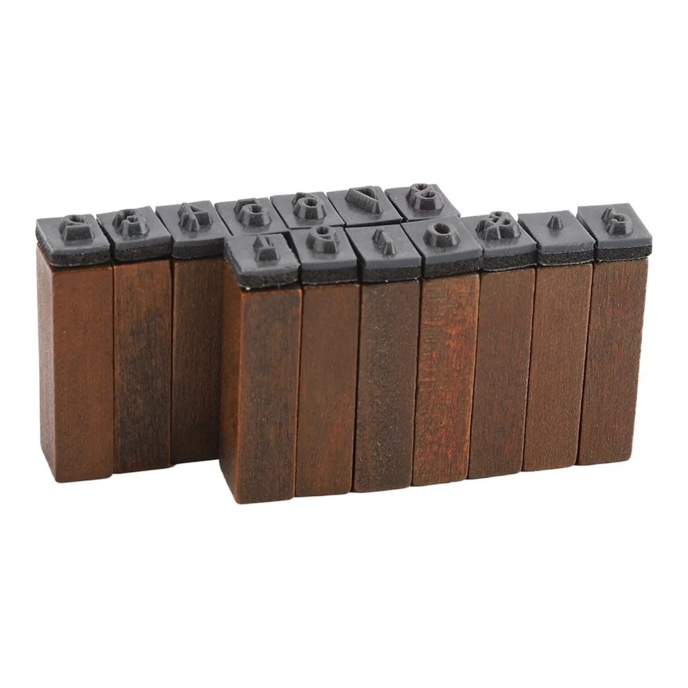 

70pcs Wooden Box Alphabet Rubber Stamps Capital Letters Rectangular Vintage Stamps Lower Case Rubber Letter Stamps DIY Planner