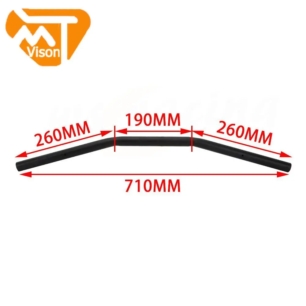 Motorcycle Handlebar Universal Iron 22MM 25MM Handle Bar For Honda Yamaha Kawasaki Suzuki Dirt Street Bike Motocross