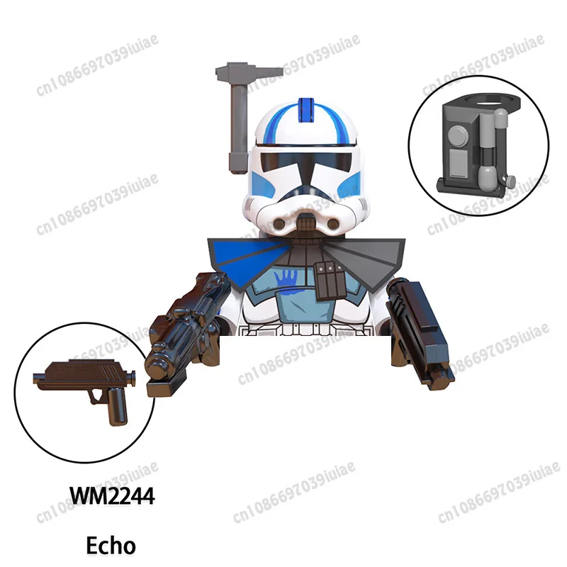 BEAST KINGDOM Clone Troopers 501st Regiment Imperial Stormtrooper Mandalorian Mini Robot figura juguete ladrillos muñeca de ensamblaje