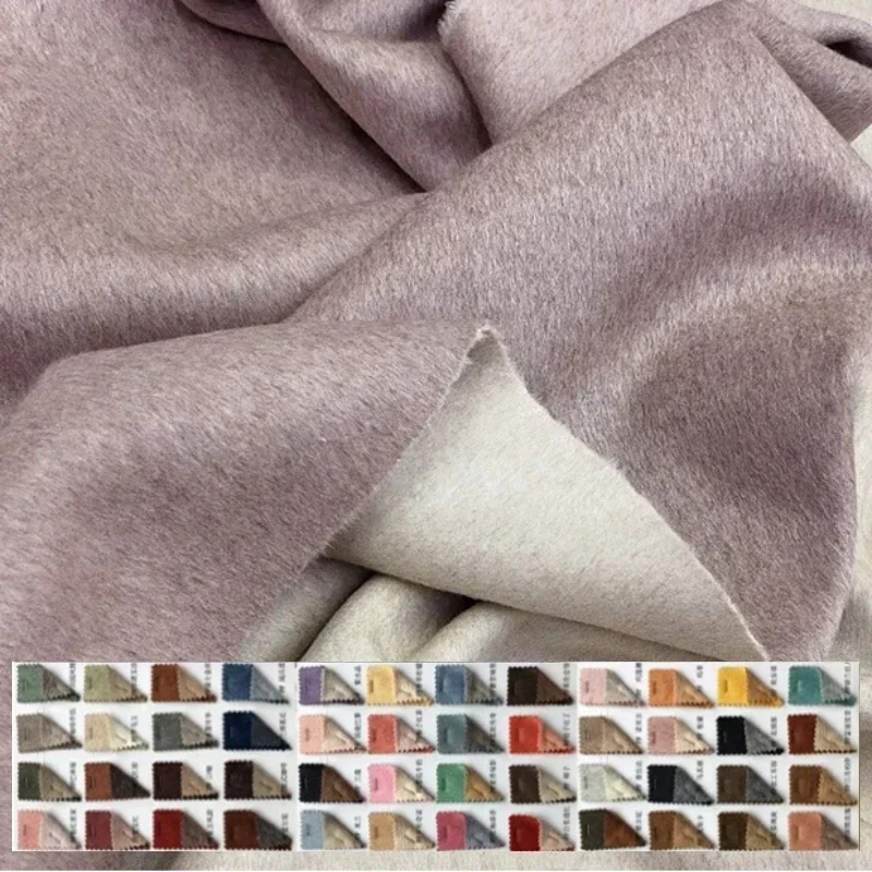 Double-sided Wool Alpaca Fabric Brand Fashion Design Coat Autumn Winter Warm Thick Cloth Materi by the Meter for Sewing Diy