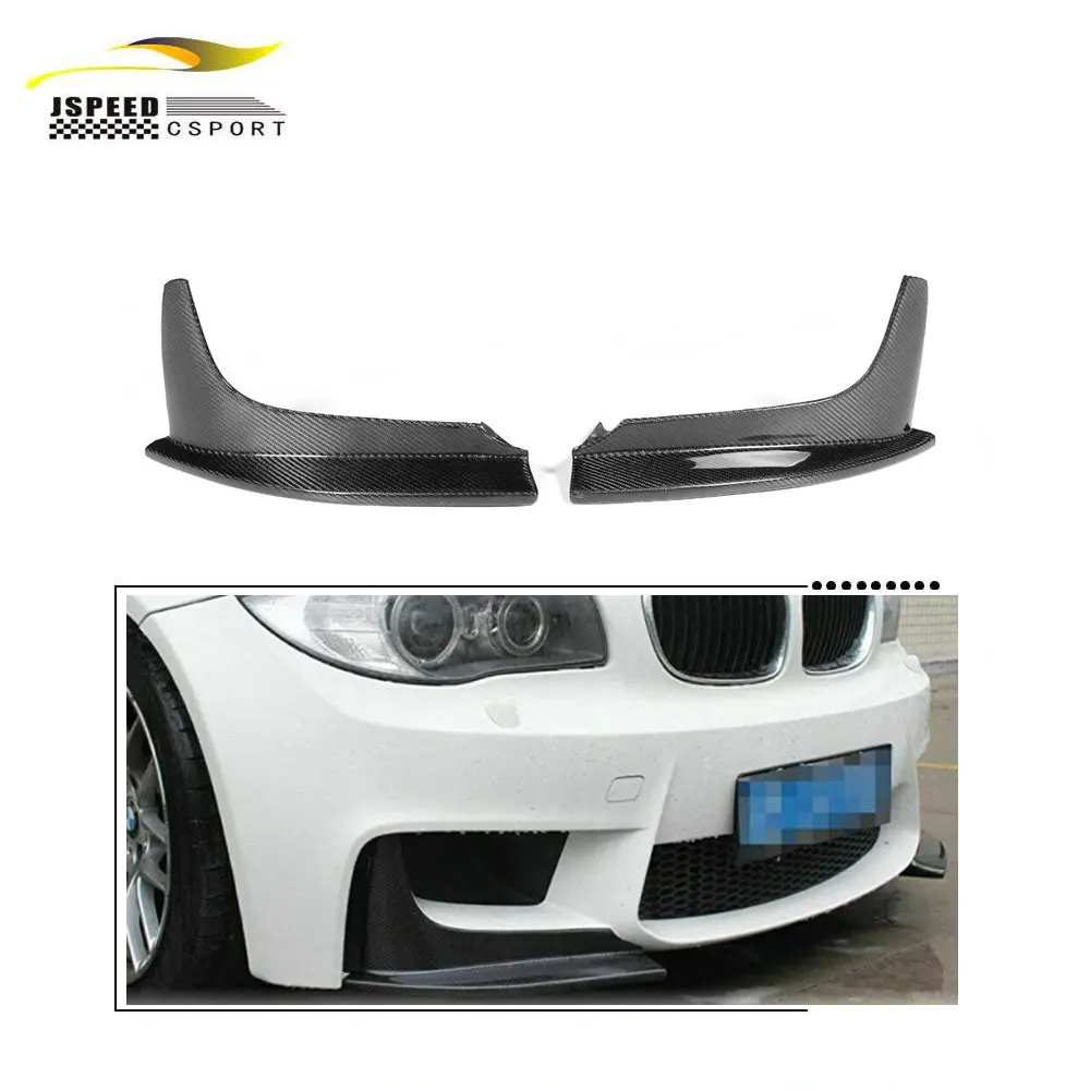 

Carbon Fiber Front Splitter Lips Body Kit for 2011-2013 1M E82 1 Series 1M bumper onlycustom